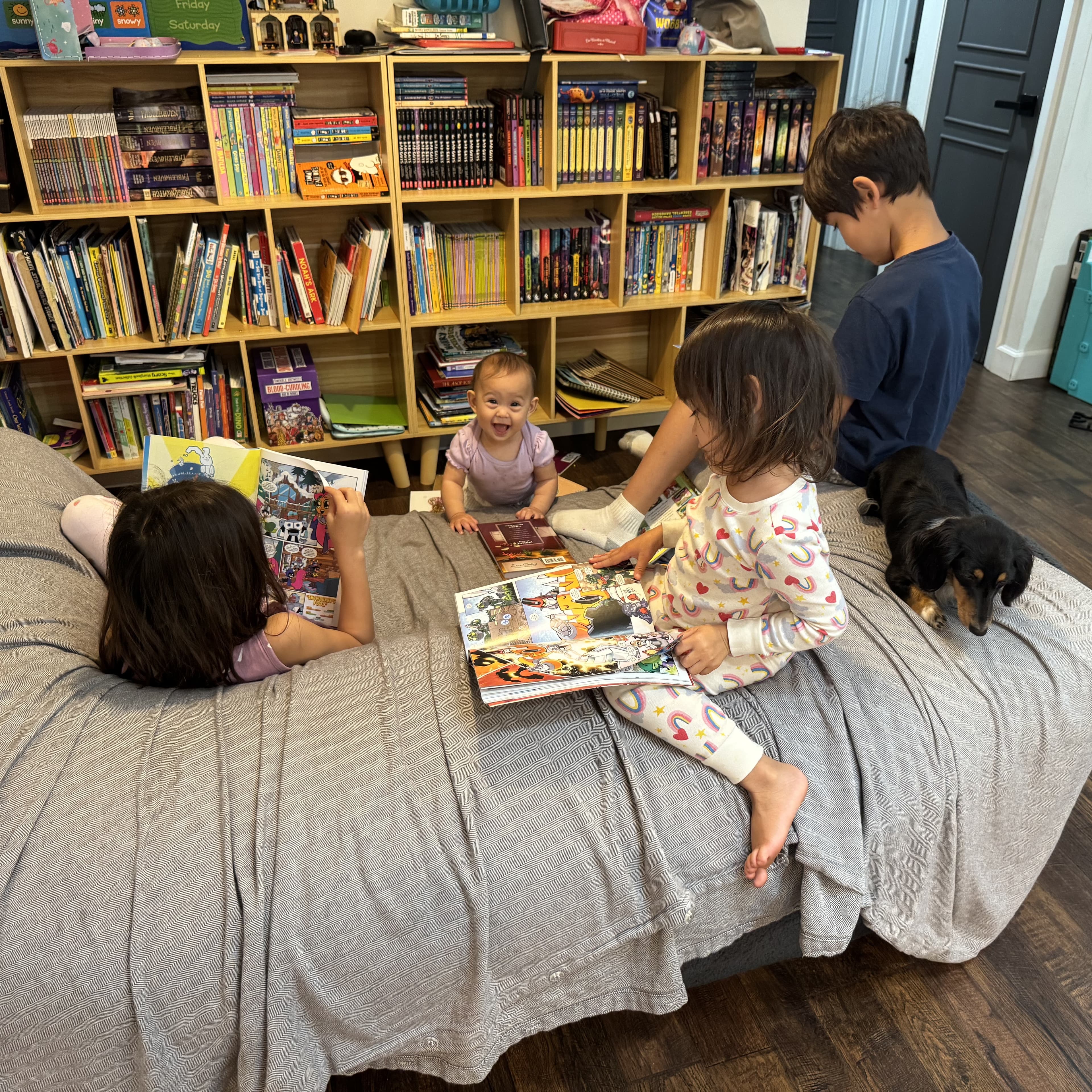 Our four kids — the R&D department behind every lesson